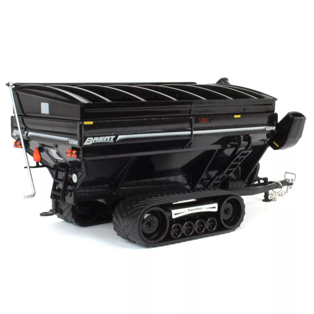 Brent 1398 Grain Cart w/ Equalizer Track - Metallic Black Diecast 1:64 Scale Model - Spec Cast UBC052