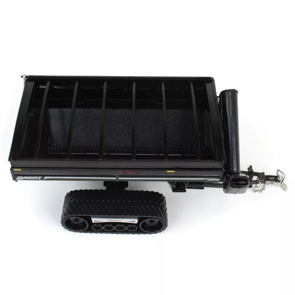 Brent 1398 Grain Cart w/ Equalizer Track - Metallic Black Diecast 1:64 Scale Model - Spec Cast UBC052