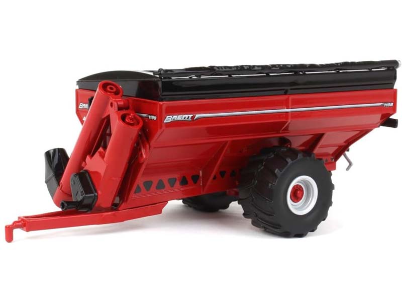 Brent 1198 Avalanche Grain Cart w/ Flotation Tires - Red Diecast 1:64 Scale Model - Spec Cast UBC059