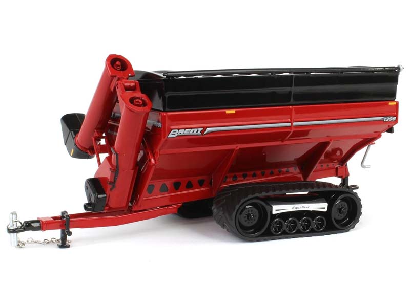 Brent 1398 Grain Cart w/ Equalizer Track - Red Diecast 1:64 Scale Model - SpecCast UBC061