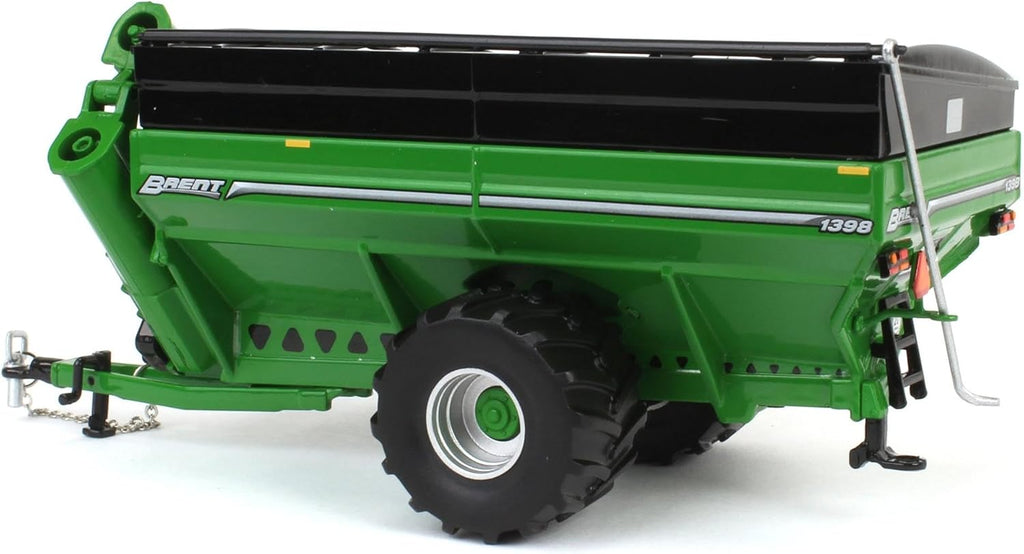Brent 1398 Grain Cart w/ Flotation Tires - Green Diecast 1:64 Scale Model - SpecCast UBC062