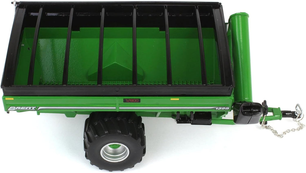 Brent 1398 Grain Cart w/ Flotation Tires - Green Diecast 1:64 Scale Model - SpecCast UBC062