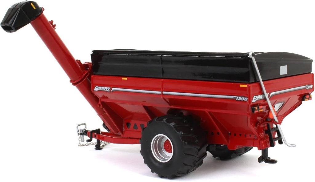 Brent 1398 Grain Cart w/ Flotation Tires - Red Diecast 1:64 Scale Model - SpecCast UBC063