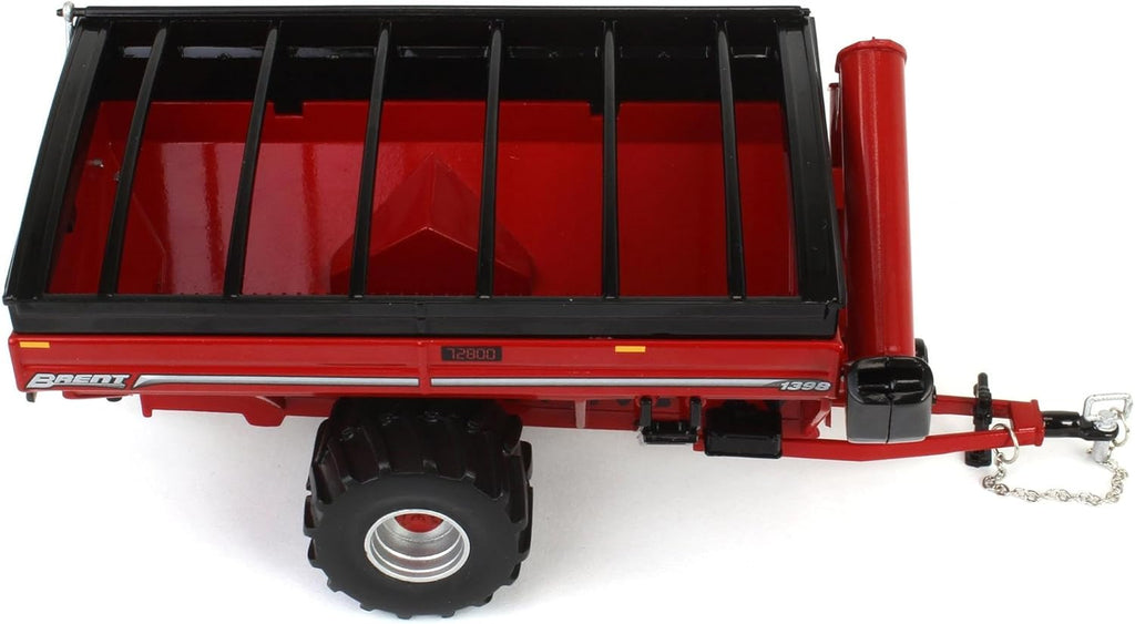Brent 1398 Grain Cart w/ Flotation Tires - Red Diecast 1:64 Scale Model - SpecCast UBC063
