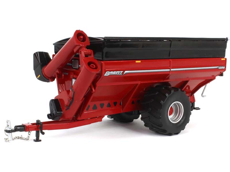 Brent 1398 Grain Cart w/ Flotation Tires - Red Diecast 1:64 Scale Model - SpecCast UBC063