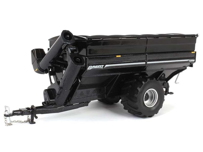 Brent 1398 Grain Cart w/ Flotation Tires - Metallic Black Diecast 1:64 Scale Model - SpecCast UBC064
