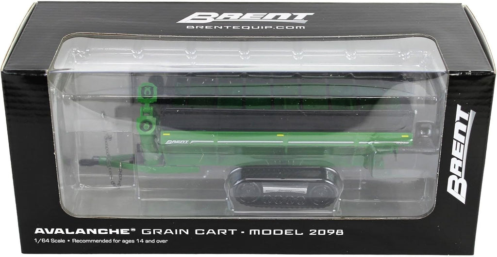 Brent 2098 Grain Cart w/ Equalizer Track - Green Diecast 1:64 Scale Model - SpecCast UBC065