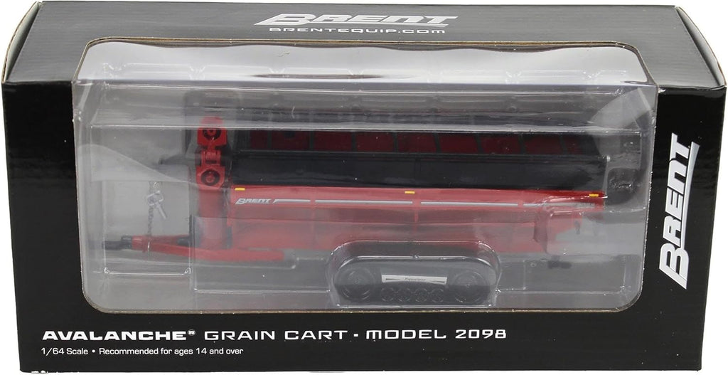Brent 2098 Grain Cart w/ Equalizer Track - Red Diecast 1:64 Scale Model - SpecCast UBC066