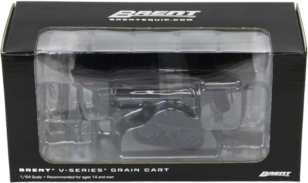 Brent V1300 Grain Cart w/ Tracks - Metallic Black Diecast 1:64 Scale Model - SpecCast UBC068