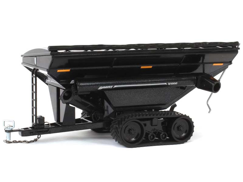 Brent V1300 Grain Cart w/ Tracks - Metallic Black Diecast 1:64 Scale Model - SpecCast UBC068