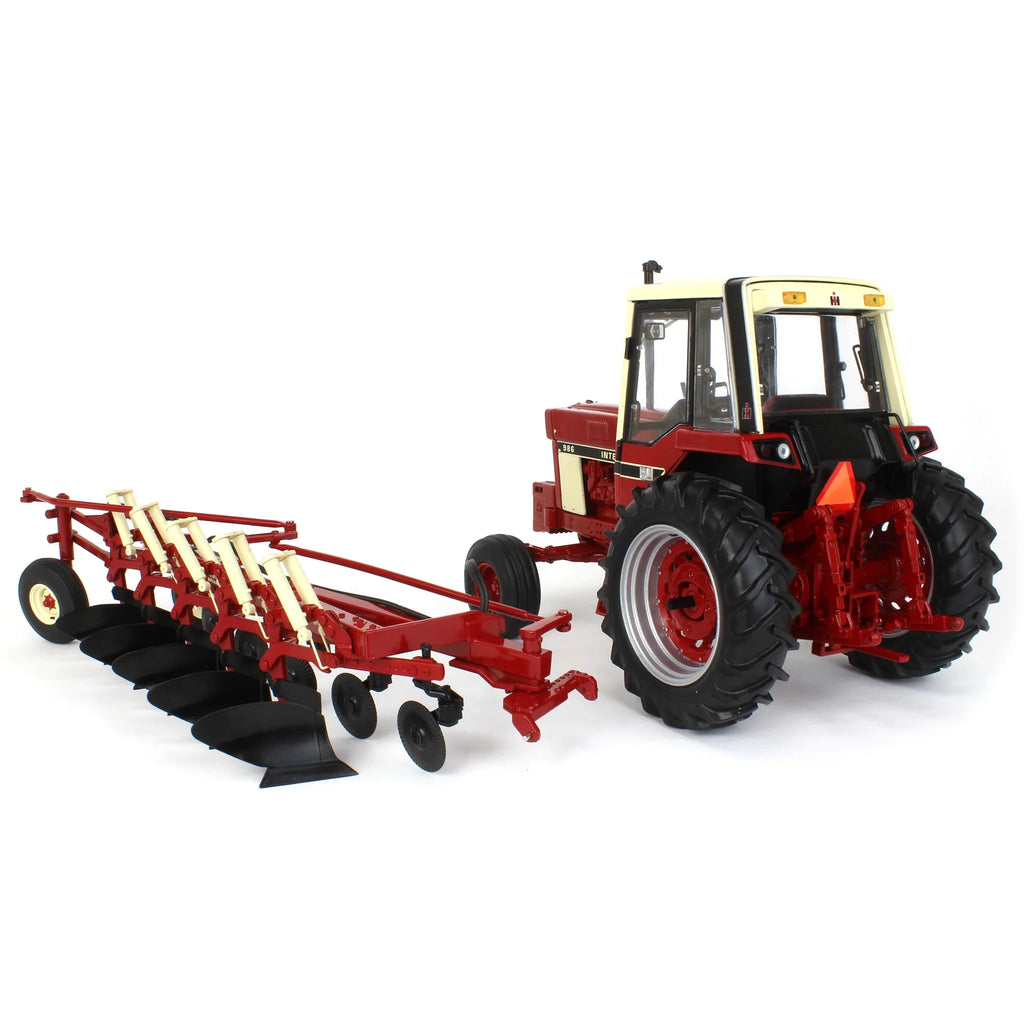 International Harvester 986 w/ Cab & 720 Plow (Precision Heritage Series) Diecast 1:16 Scale Model - ERTL ZFN44309