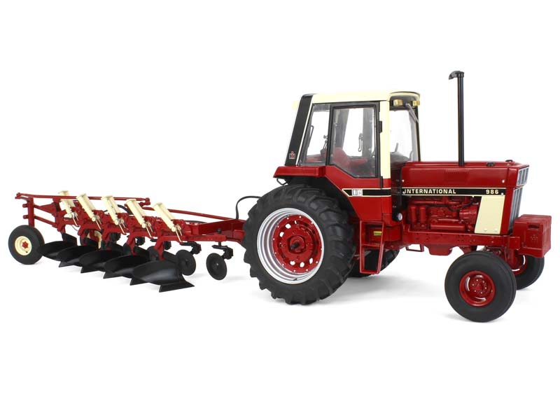 International Harvester 986 w/ Cab & 720 Plow (Precision Heritage Series) Diecast 1:16 Scale Model - ERTL ZFN44309