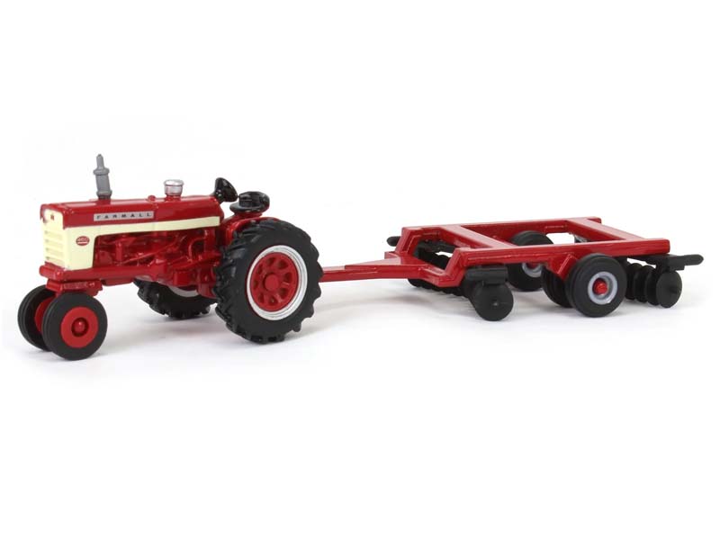 Case IH Farmall 460 Tractor w/ Narrow Front & Disk Diecast 1:64 Scale Model - ERTL ZFN44377