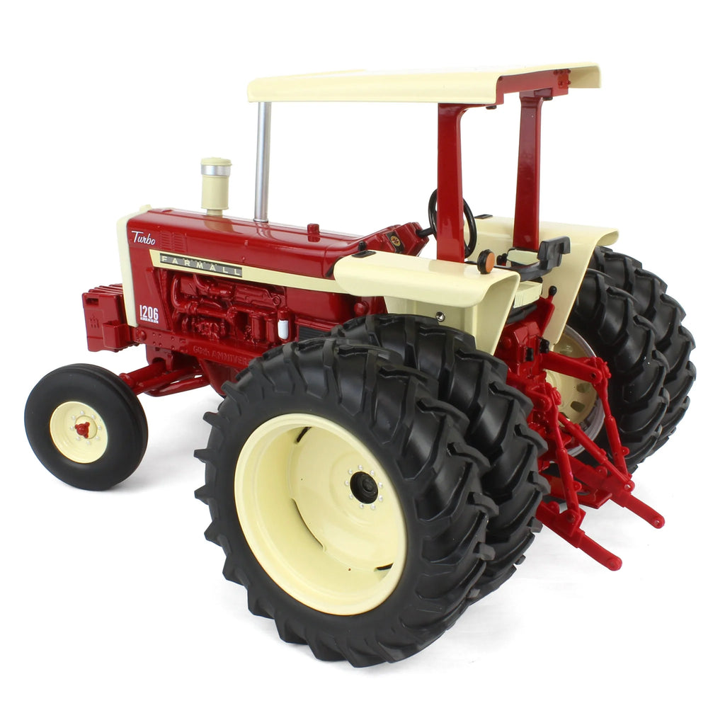 Case IH Farmall 1206 w/ Rear Duals & Canopy 60th Anniversary Edition (Prestige Collection) Diecast 1:16 Scale Model - ERTL ZFN44416