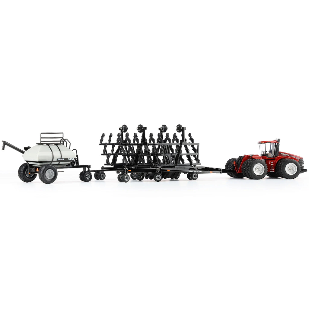 Case IH Steiger 600 HD Tractor w/ Flexi-Coil PD5700 Air Seeder & 3450 Cart Diecast 1:64 Scale Model - ERTL ZFN44468