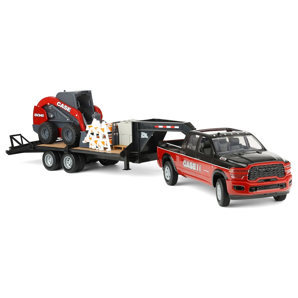 Case IH Ram Pickup Truck w/ Case SV340 Skid Loader (Big Farm) 1:16 Scale Model - ERTL ZFN47638