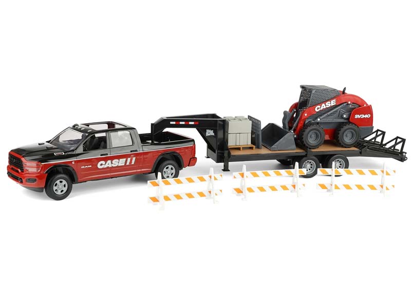 Case IH Ram Pickup Truck w/ Case SV340 Skid Loader (Big Farm) 1:16 Scale Model - ERTL ZFN47638