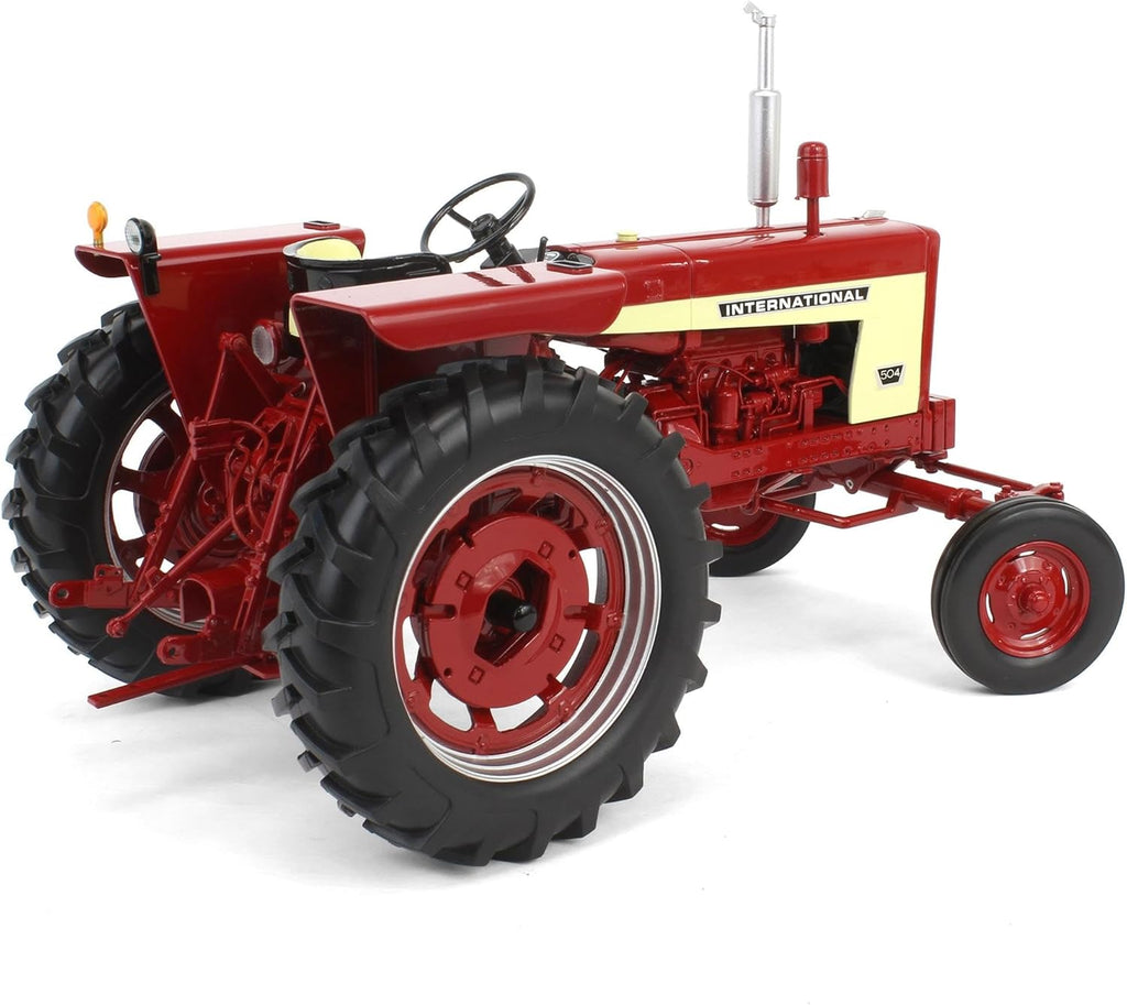 International 504 Wide Front Tractor w/ Rear Wheel Weights Diecast 1:16 Scale Model - SpecCast ZJD1954