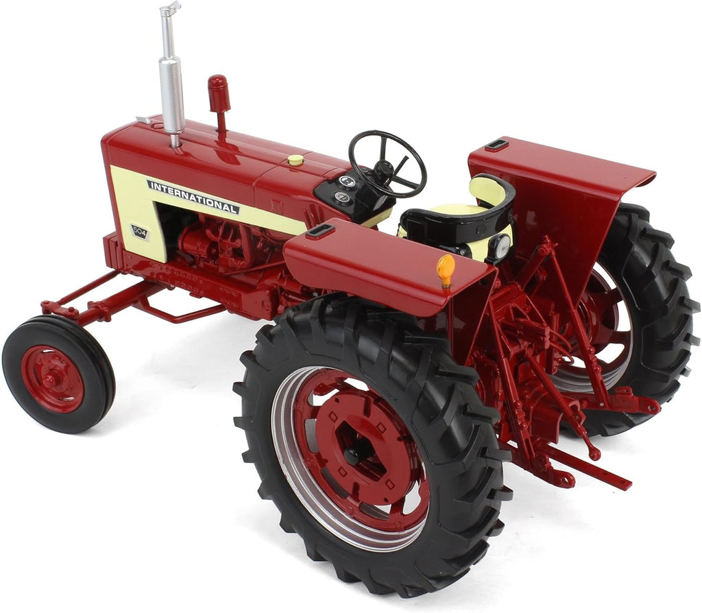 International 504 Wide Front Tractor w/ Rear Wheel Weights Diecast 1:16 Scale Model - SpecCast ZJD1954