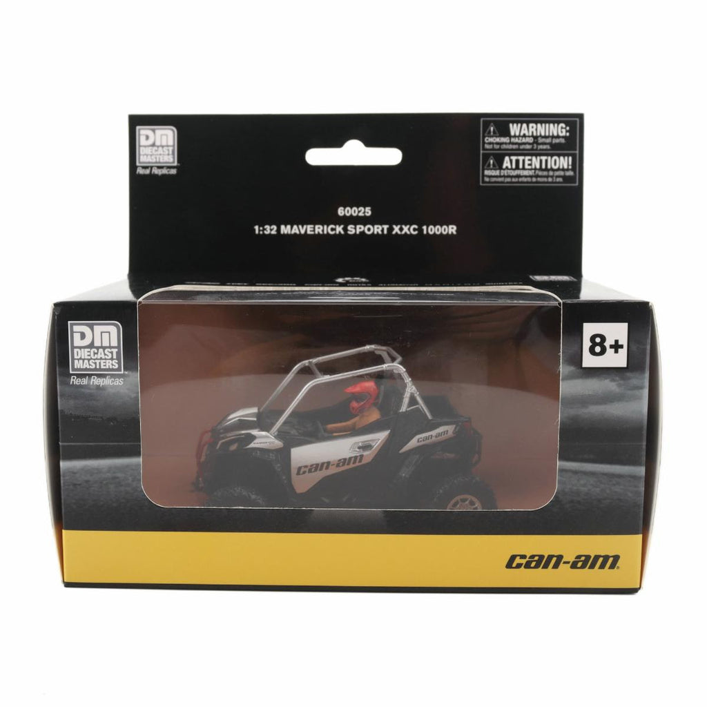 Can-Am Maverick Sport X xc 1000R - Silver Diecast 1:32 Scale Model - Diecast Masters 60025