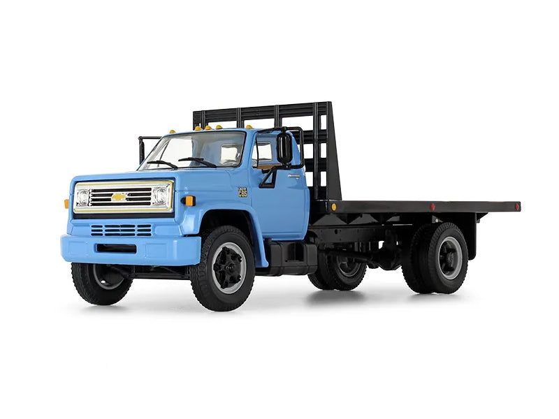 1970's Chevy C65 Flatbed Truck Blue 1:34 Scale Diecast Model - First Gear 10-4217