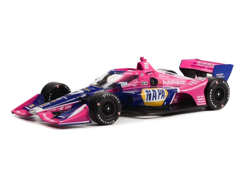 #27 Alexander Rossi / Andretti Autosport - NAPA Auto Parts & AutoNation (2022 NTT IndyCar Series) Diecast 1:18 Scale Model - Greenlight 11151