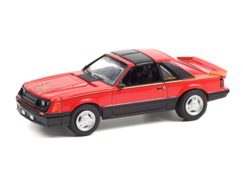 1981 Ford Mustang Cobra Bright Red (GL Muscle) Series 25 Diecast 1:64 Scale Model Car - Greenlight 13300C