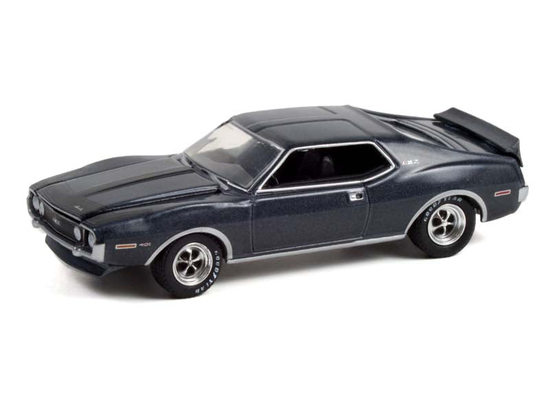 1971 AMC Javelin AMX - Charcoal Gray Metallic (GreenLight Muscle) Series 26 Diecast 1:64 Scale Model - Greenlight 13310A