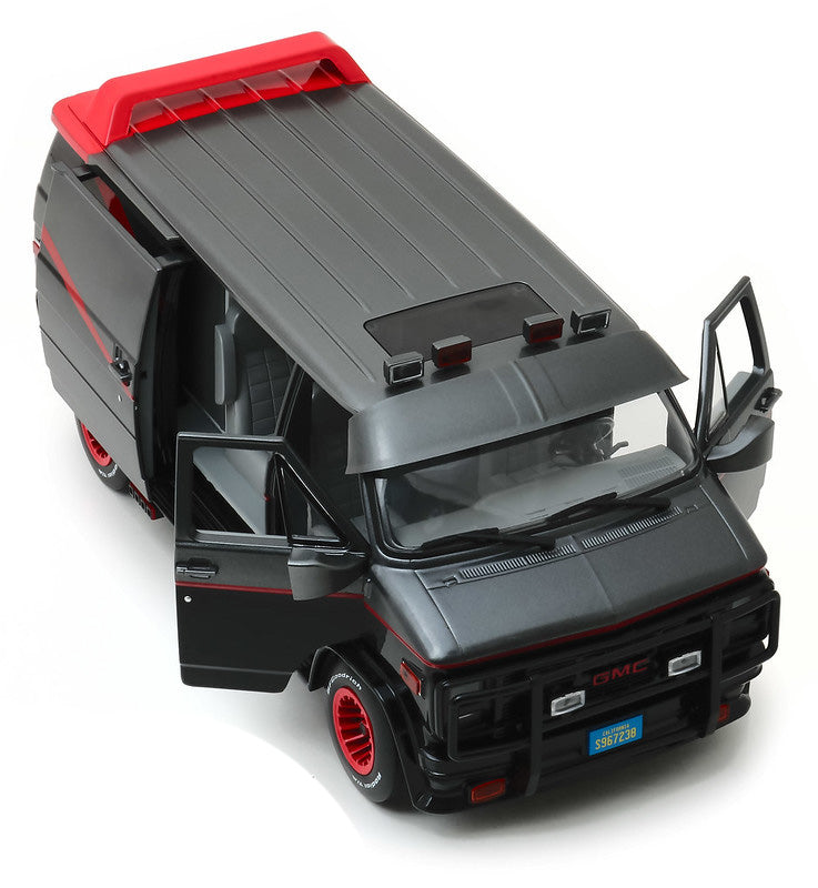6 PACK 1983 GMC Vandura (The A-Team 1983-87 TV Series) Diecast 1:18 Scale Model - Greenlight 13521