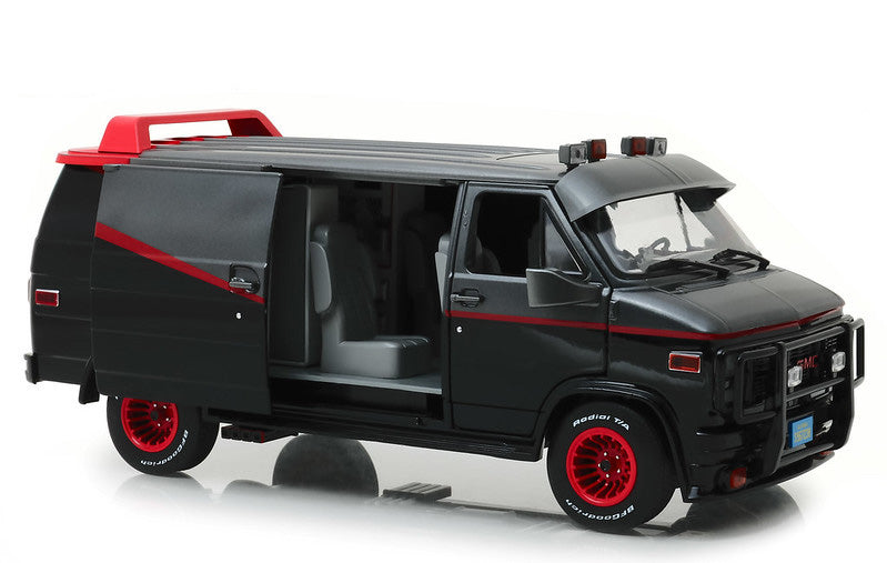 6 PACK 1983 GMC Vandura (The A-Team 1983-87 TV Series) Diecast 1:18 Scale Model - Greenlight 13521