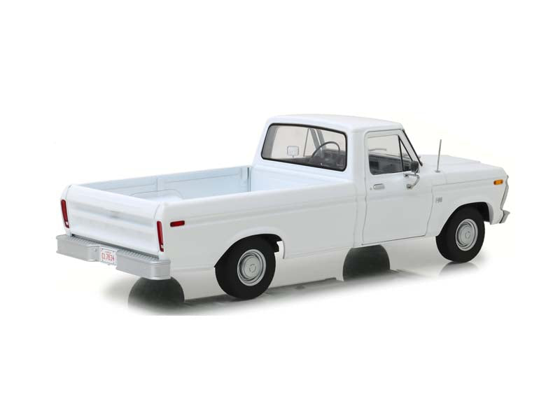 1973 Ford F-100 Pickup Truck White Diecast 1:18 Scale Model - Greenlight 13536