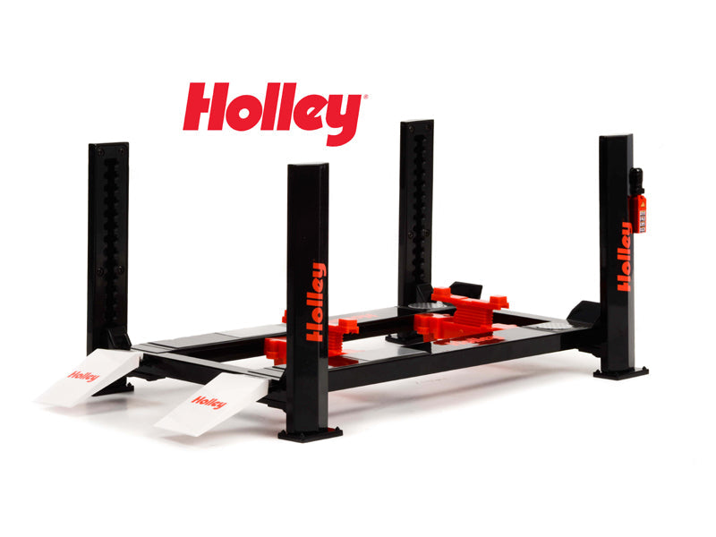 "Holley Performance" 1:18 Scale Four-Post Lift - Greenlight 13638