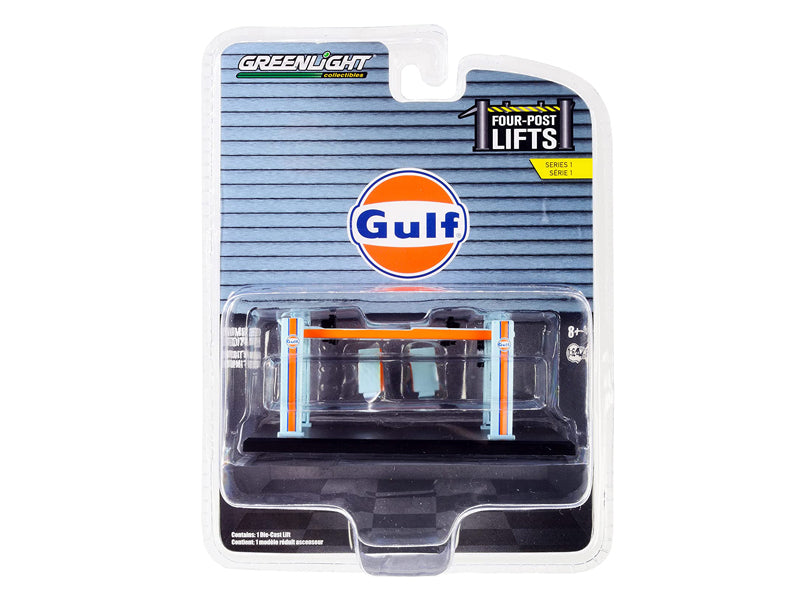 CHASE Auto Body Shop - Gulf Oil (Four-Post Lifts) Series 1 for Diecast 1:64 Scale Models - Greenlight 16100B