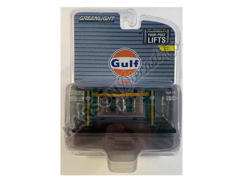 CHASE Auto Body Shop - Gulf Oil (Four-Post Lifts) Series 1 for Diecast 1:64 Scale Models - Greenlight 16100B