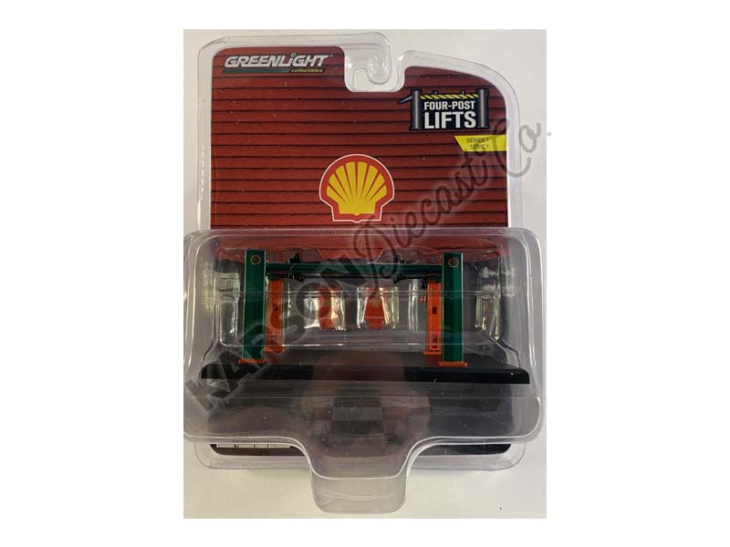 CHASE Auto Body Shop - Shell Oil (Four-Post Lifts) Series 1 Accessory 1:64 Scale Models - Greenlight 16100C