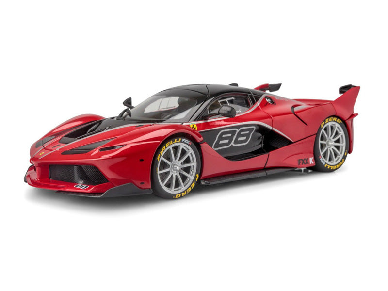 Ferrari FXX-K #88 Red (Signature Series) Diecast 1:18 Scale Model Car - Bburago 16907RD