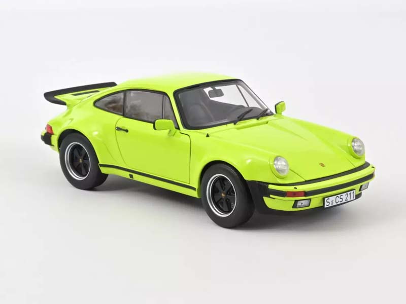1976 Porsche 911 Turbo 3.0 - Light Green Diecast 1:18 Scale Model - Norev 187666