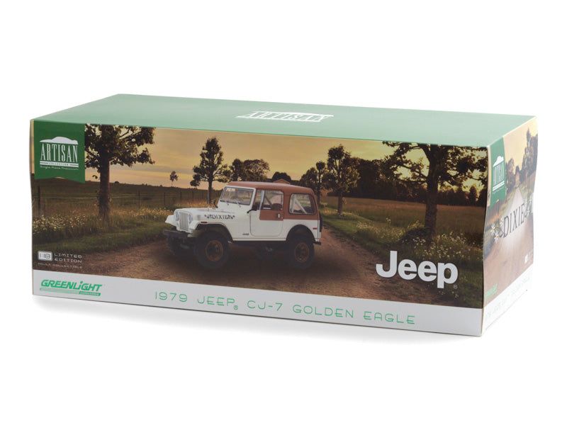 1979 Jeep CJ-7 Golden Eagle - Dixie Cream (Artisan Collection) Diecast 1:18 Scale Model - Greenlight 19065