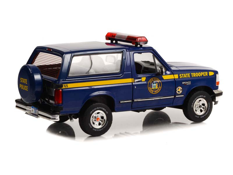 1996 Ford Bronco XLT - New York State Police (Artisan Collection) Diecast 1:18 Scale Model Car - Greenlight 19121