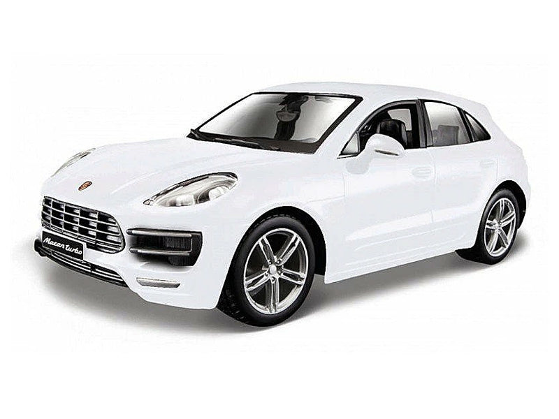 Porsche Macan w/ Sunroof White Diecast 1:24 Scale Model Car - Bburago 21077WH