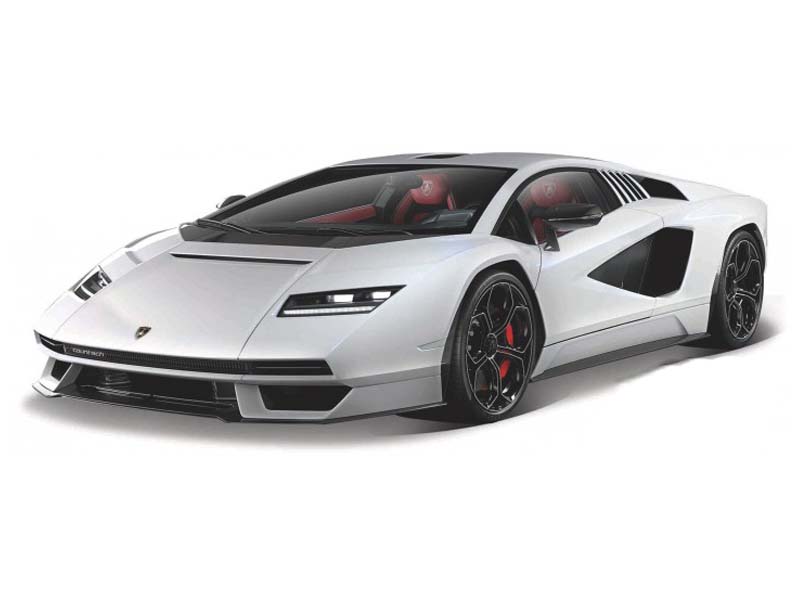 Lamborghini Countach LPI 800-4 - White Diecast 1:24 Scale Model - Bburago 21102WH