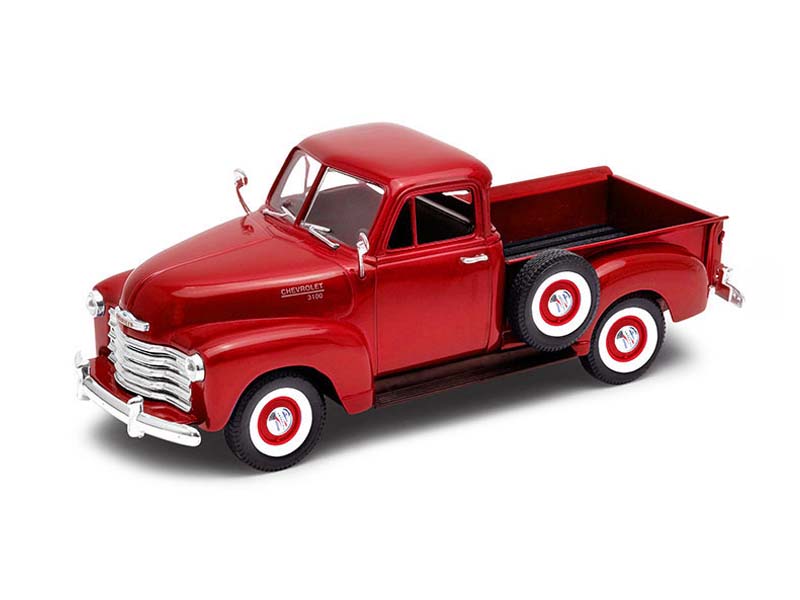 1953 Chevrolet 3100 Pickup Red - MiJo Exclusive (NEX) Diecast 1:24 Scale Model Car - Welly 22087MJRD