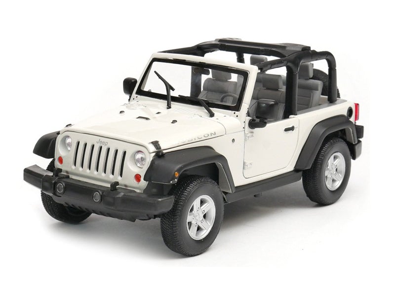 2007 Jeep Wrangler White Diecast 1:24 Scale Model – Welly 22489WH