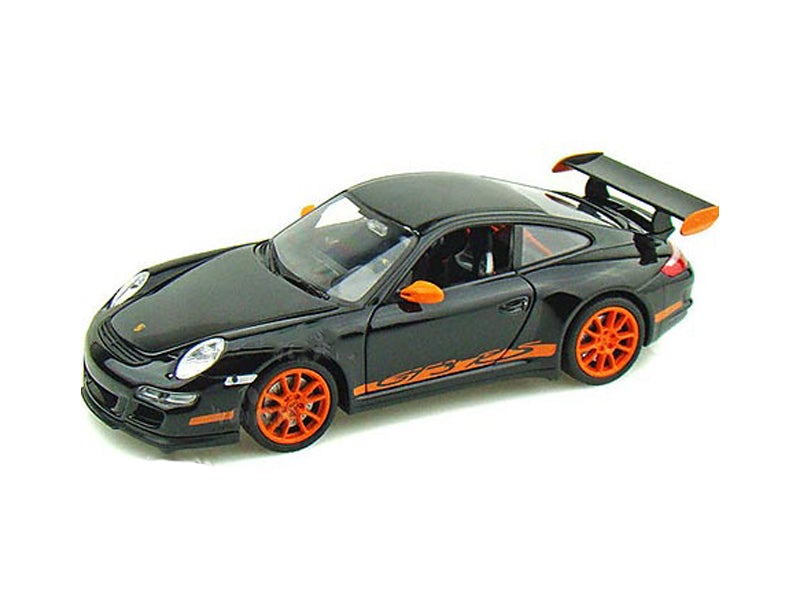 Porsche 911 (997) GT3 RS Black Diecast 1:24 Scale Model Car - Welly 22495BK