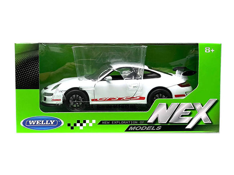 Porsche 911 (997) GT3 RS - White (NEX Models) Diecast 1:24 Scale Model Car - Welly 22495WH