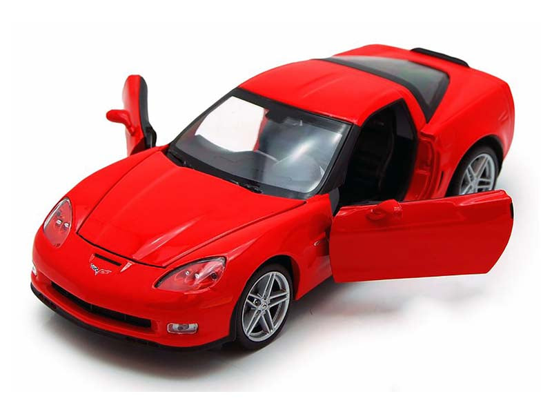 2007 Chevrolet Corvette Z06 - Red (NEX) Diecast 1:24-1:27 Scale Model Car - Welly 22504RD