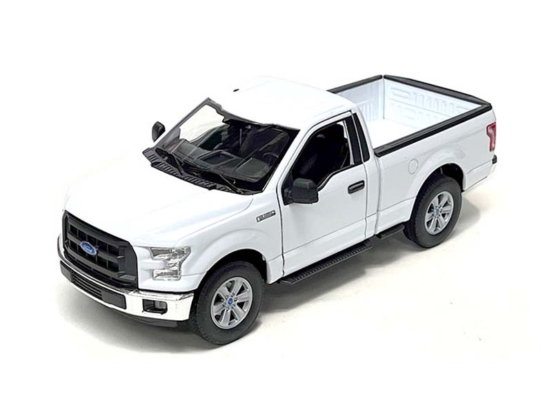 2015 Ford F-150 Regular Cab Pickup Truck - White (NEX) Diecast 1:24 Scale Model - Welly 24063WH