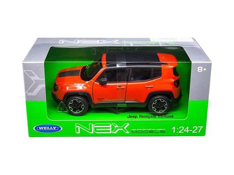 Jeep Renegade Trailhawk - Orange (NEX) Diecast 1:24-1:27 Scale Model Car - Welly 24071OR