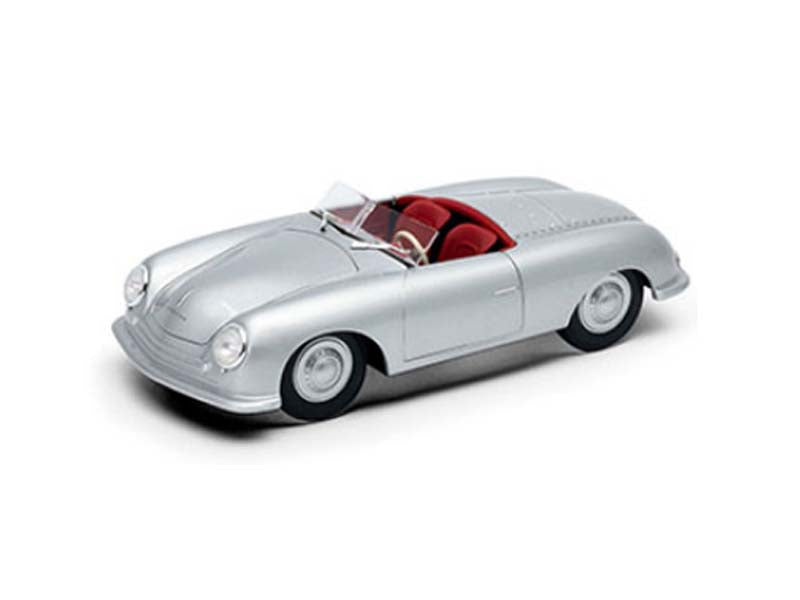 1948 Porsche 356 Nr.1 Roadster - Silver (NEX) Diecast 1:24 Scale Model Car - Welly 24090SIL