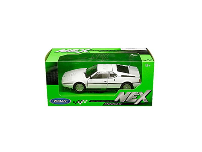 BMW M1 Coupe - White (NEX) Diecast 1:24 Scale Model Car - Welly 24098WH